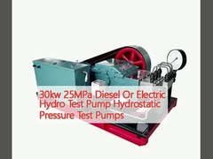30kw pompes hydrostatiques d'essai de pression d'essai de pompe hydraulique diesel ou électrique de 25MPa