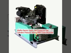 pompe hydraulique électrique de l'essai 50MPa pour des cylindres de gaz vérificateurs de pression avec l'enregistreur de diagramme