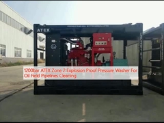 Laveuse à pression résistante aux explosions pour le nettoyage des pipelines de champs pétrolifères