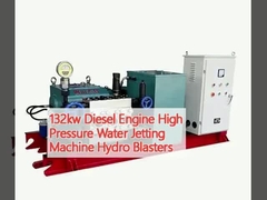 sableuses hydrauliques de l'eau du moteur diesel 132kw de machine à haute pression de nettoyage au jet