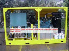Machine de nettoyage à jet d'eau pour échangeurs de chaleur