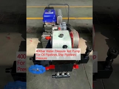 la pompe d'essai de pression de l'eau 400bar pour le bateau d'oléoducs canalise la pression