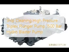 Nettoyage de navires Pompes à triple plongeur à haute pression Pompes hydrauliques à 1500 bar