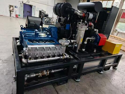 75 kW Hydro Blaster Laveuse sous pression Rust Oxide Hydro Blasting Machine